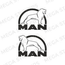 Lade das Bild in den Galerie-Viewer, MAN Löwe LKW Aufkleber