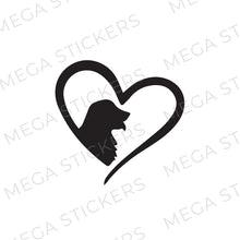 Lade das Bild in den Galerie-Viewer, Hund Herz Aufkleber