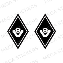 Lade das Bild in den Galerie-Viewer, Scania V8 Rauten Aufkleber