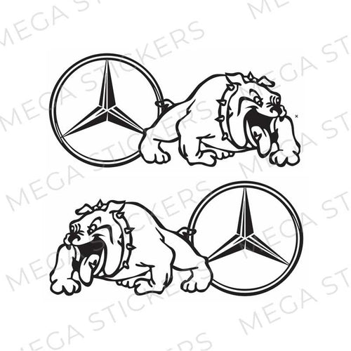Mercedes Bulldog Aufkleber - megastickers.de