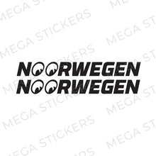 Lade das Bild in den Galerie-Viewer, NOORWEGEN Seitenfenster Aufkleber - megastickers.de
