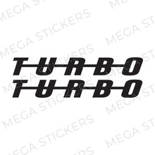 Lade das Bild in den Galerie-Viewer, TURBO Seitenfenster Aufkleber - megastickers.de