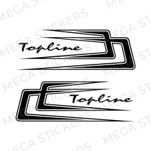 Lade das Bild in den Galerie-Viewer, Topline Zacken Aufkleber