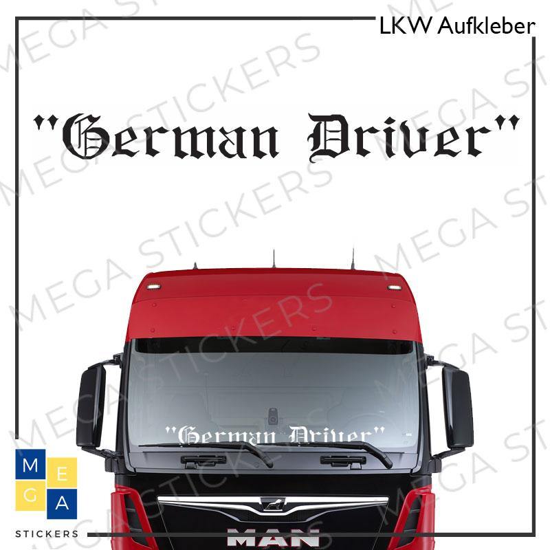 TRUCK DUCK® 2x German Driver LKW Auto Aufkleber Sticker Set Deutschland  Trucker Wimpel Deko Lkw Fahrer