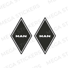 Lade das Bild in den Galerie-Viewer, MAN Rauten Aufkleber - megastickers.de