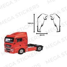 Lade das Bild in den Galerie-Viewer, MAN Löwe Fahrerhaus Aufkleber - megastickers.de