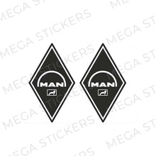Lade das Bild in den Galerie-Viewer, MAN Löwe Rauten Aufkleber - megastickers.de