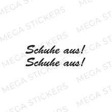Lade das Bild in den Galerie-Viewer, Schuhe aus! Aufkleber - megastickers.de
