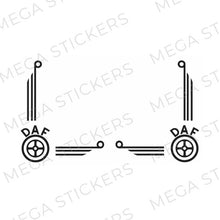 Load image into Gallery viewer, DAF Seitenfenster Aufkleber - megastickers.de