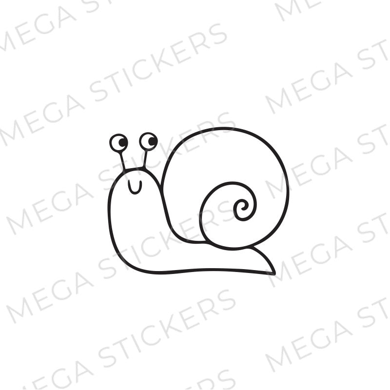Schnecke Aufkleber