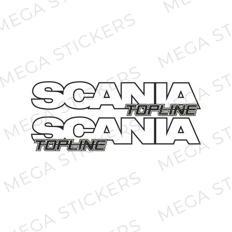 SCANIA Topline Seitenfenster Aufkleber