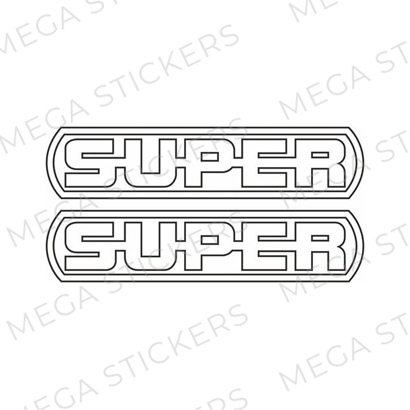 SUPER Aufkleber