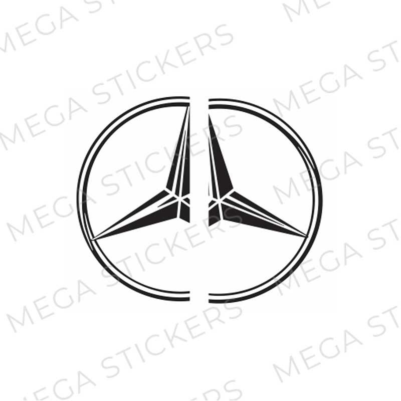 Mercedes Seitenfenster Aufkleber - megastickers.de