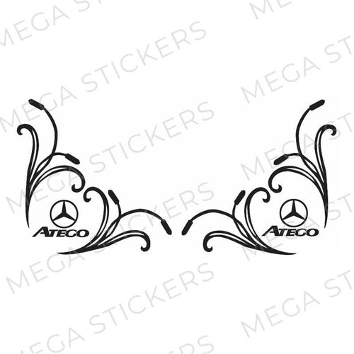 Mercedes ATEGO Seitenfenster Aufkleber - megastickers.de