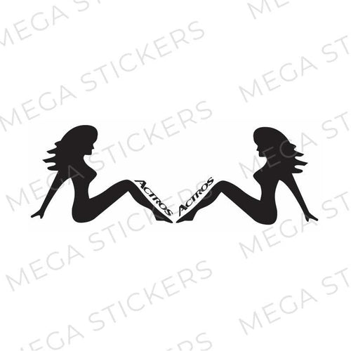 Actros Dame Aufkleber - megastickers.de