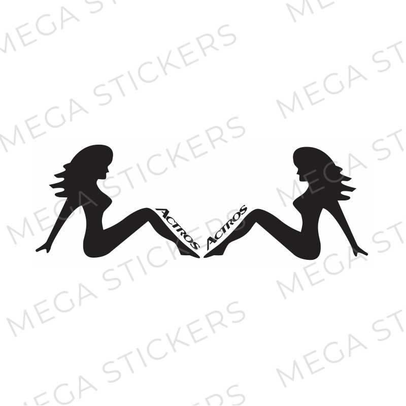 Actros Dame Aufkleber - megastickers.de