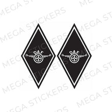 Lade das Bild in den Galerie-Viewer, DAF Rauten Aufkleber - megastickers.de

