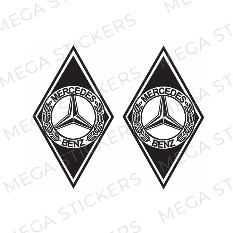 Mercedes Rauten Aufkleber - megastickers.de