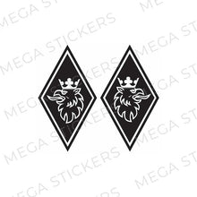 Lade das Bild in den Galerie-Viewer, Scania Greif Rauten Aufkleber - megastickers.de
