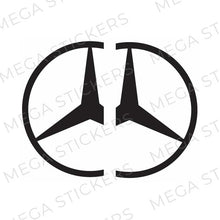 Lade das Bild in den Galerie-Viewer, Mercedes Logo Seitenfenster Aufkleber - megastickers.de
