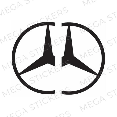 Mercedes Logo Seitenfenster Aufkleber - megastickers.de