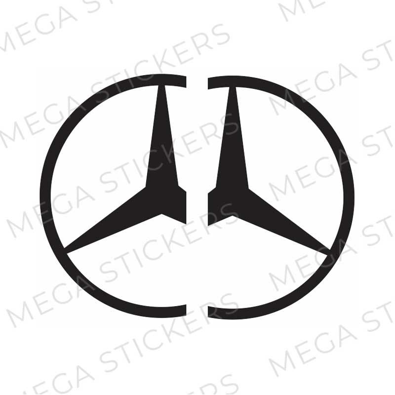 Mercedes Logo Seitenfenster Aufkleber - megastickers.de