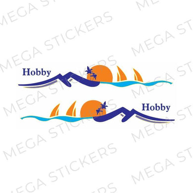 Hobby Wohnwagen Aufkleber - megastickers.de
