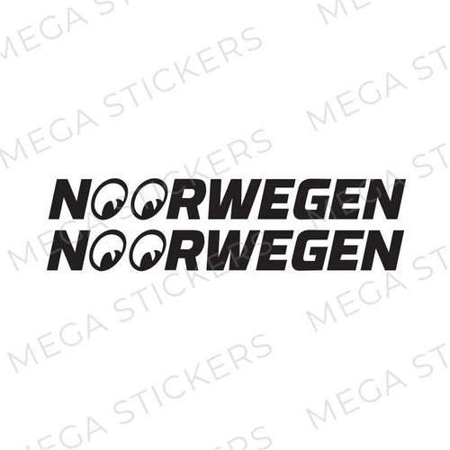 NOORWEGEN Seitenfenster Aufkleber - megastickers.de