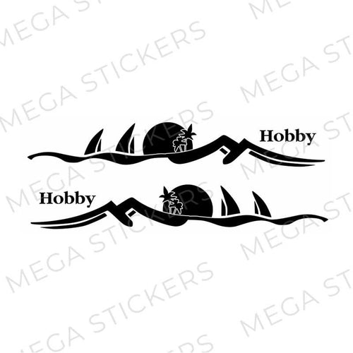 Hobby Wohnwagen Aufkleber - megastickers.de