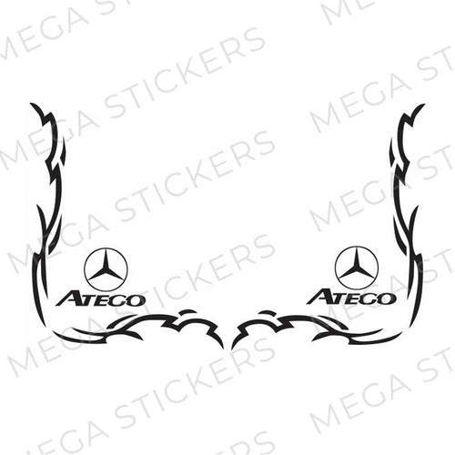 Mercedes ATEGO Seitenfenster aufkleber - megastickers.de