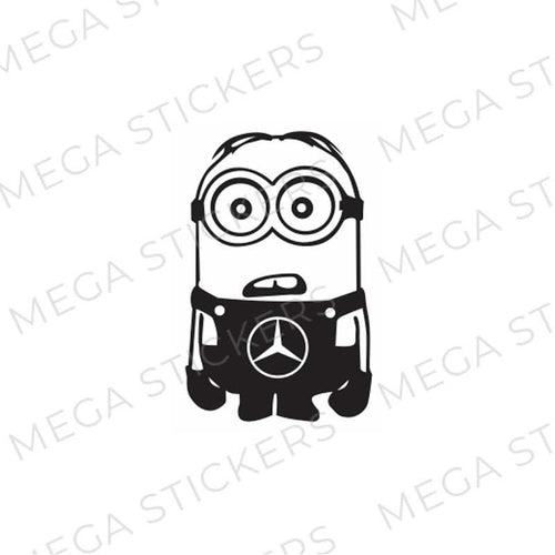 Minion Mercedes Aufkleber - megastickers.de