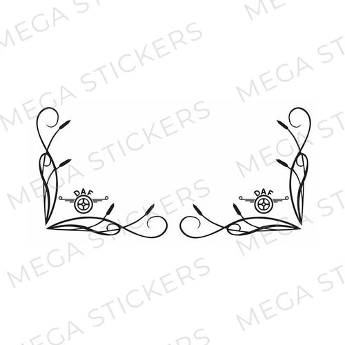 DAF Seitenfenster Aufkleber - megastickers.de