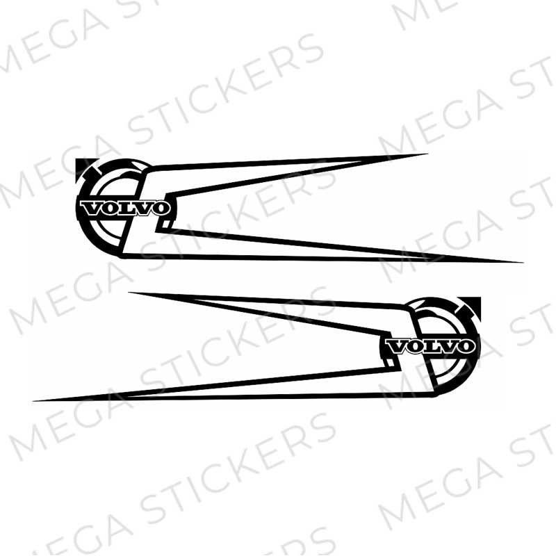 Volvo Zacken Aufkleber - megastickers.de
