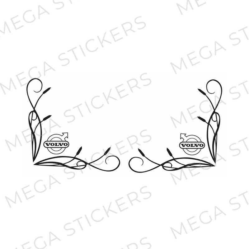 Volvo Seitenfenster Aufkleber - megastickers.de