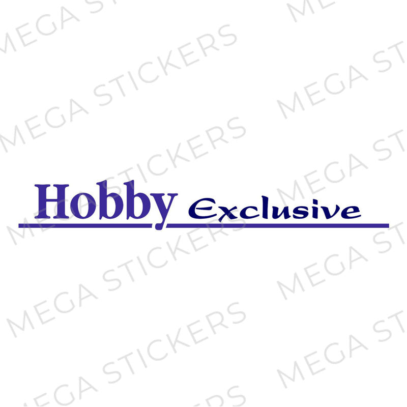 Hobby Exclusive Wohnwagen Aufkleber