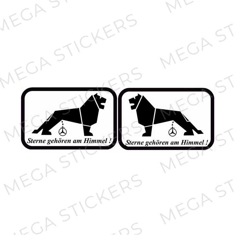 MAN Löwe Stern Aufkleber - megastickers.de