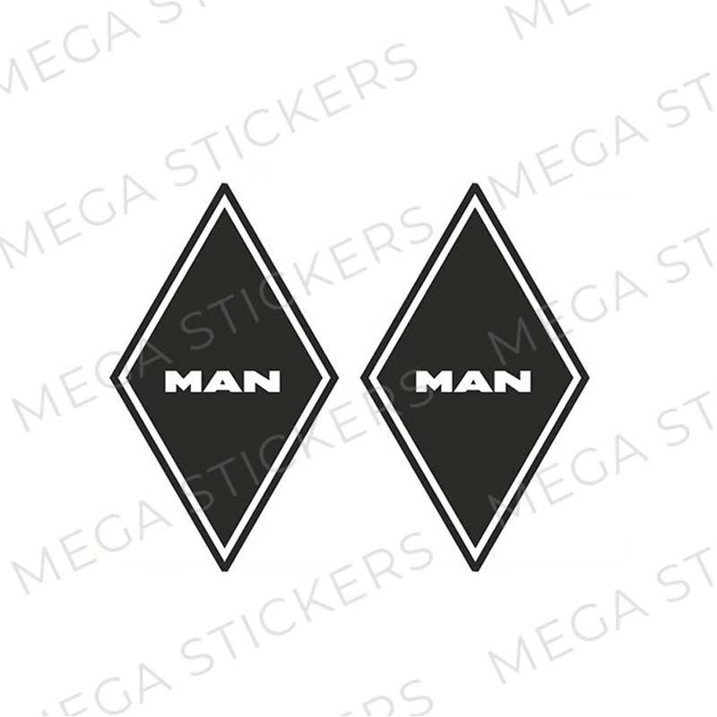 MAN Rauten Aufkleber - megastickers.de