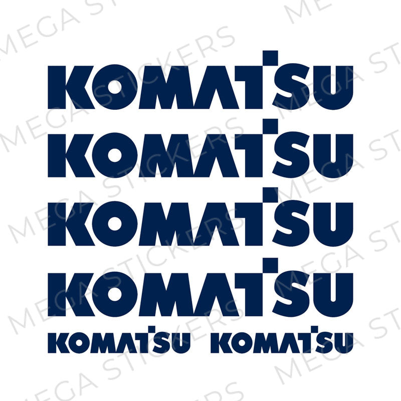 Komatsu Wohnwagen Aufkleber