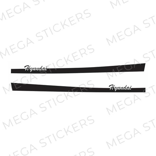 Hyundai Seitenaufkleber - megastickers.de