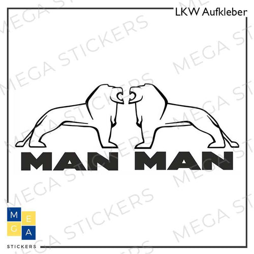 MAN Löwe Aufkleber - megastickers.de