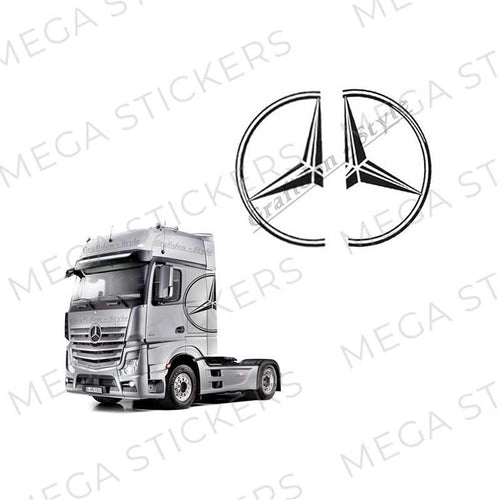 Mercedes Stern Fahrerhaus Aufkleber - megastickers.de