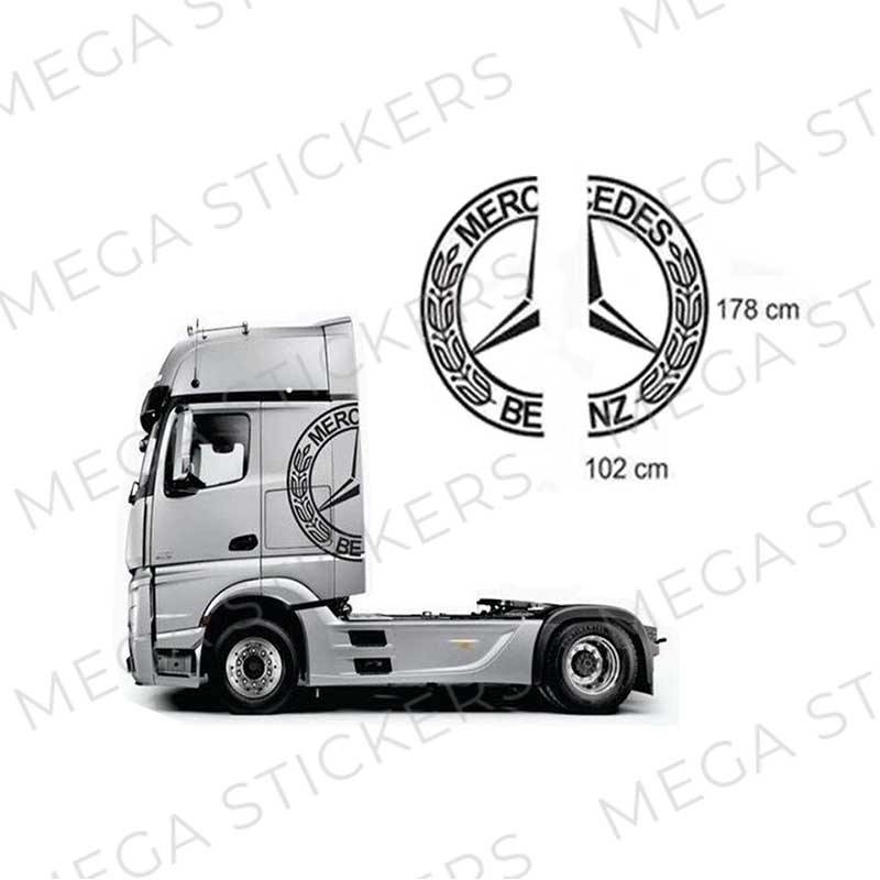 Mercedes Stern Fahrerhaus Aufkleber - megastickers.de