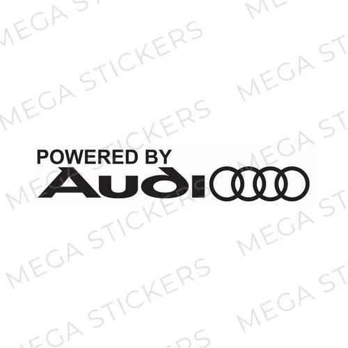 Powered by Audi - Autoaufkleber - megastickers.de