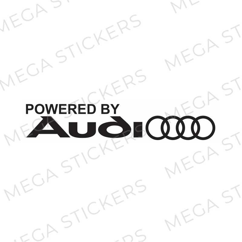 Powered by Audi - Autoaufkleber - megastickers.de