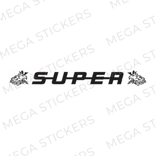 SUPER Frontscheibe Aufkleber - megastickers.de