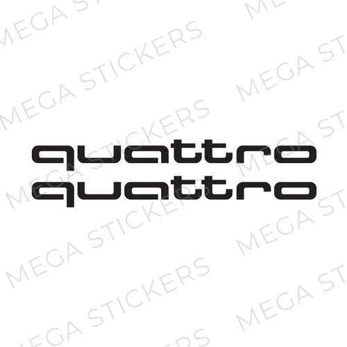 AUDI Quattro Seiten Aufkleber - megastickers.de