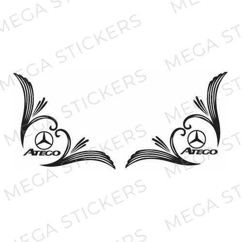 Mercedes ATEGO Seitenfenster Aufkleber - megastickers.de
