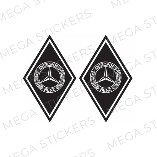 Mercedes Rauten Aufkleber - megastickers.de