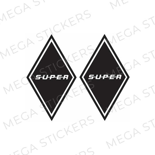 SUPER Rauten Aufkleber - megastickers.de