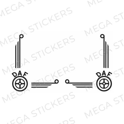 DAF Seitenfenster Aufkleber - megastickers.de